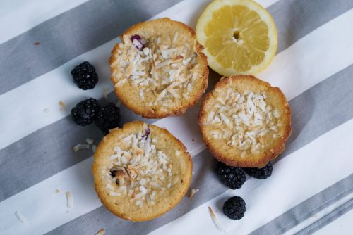 Blackberry lemon muffins